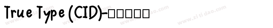 True Type (CID)字体转换